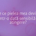 Close-up of sensitive human skin with redness and irritation, subtle dry patches, soft lighting, realistic.