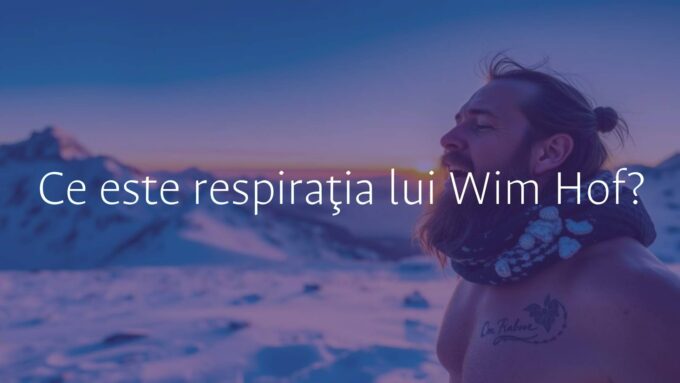 Wim Hof standing on a snowy mountain, deep breathing, serene expression, cold environment, sunrise in the background, realistic, inspirational vibe