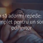 A calm woman practicing deep breathing exercises in bed, dim lighting, cozy bedroom, peaceful atmosphere, realistic.