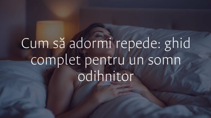 A calm woman practicing deep breathing exercises in bed, dim lighting, cozy bedroom, peaceful atmosphere, realistic.