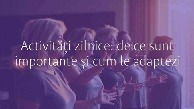 A diverse group of people engaged in daily activities, morning routine, realistic, warm lighting, organized and balanced atmosphere.